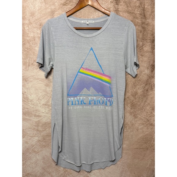 Pink Floyd Junk Food Dark Side Tee Gray Shirt S - Picture 1 of 9